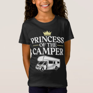 Camiseta Princesa De Camping Del Chica De La Familia Camper