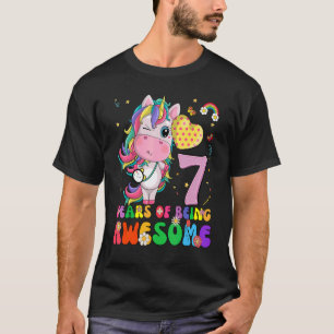 Camiseta Princesa de Chicas de 7 años de Unicornio P