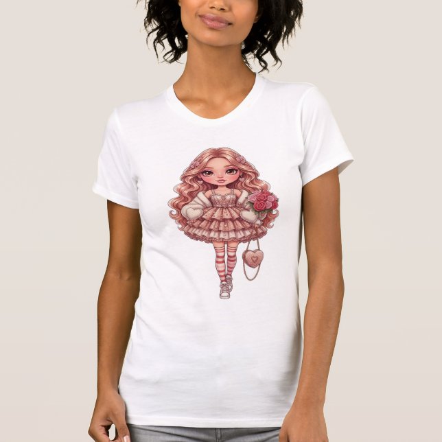 Camiseta princesa de corazones dall (Anverso)