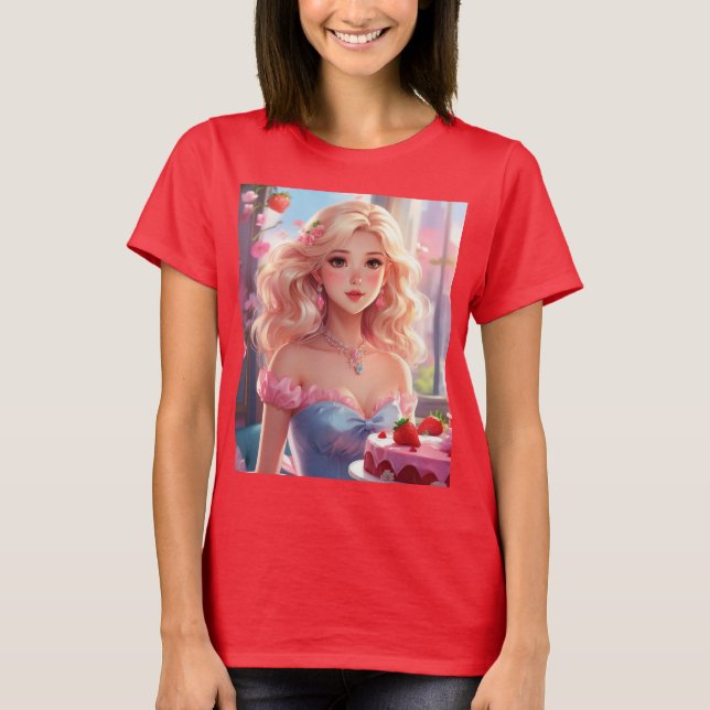 Camiseta Princesa de cumpleaños (Anverso)