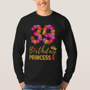 Camiseta Princesa de cumpleaños de 39 años flor es mi 39º B