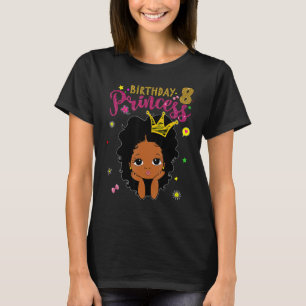Camiseta Princesa de cumpleaños de 8 años 8 cumpleaños Mela