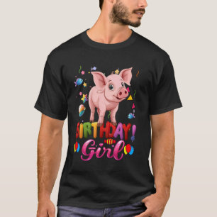 Camiseta Princesa de cumpleaños de cerdo Chica es mi gitano