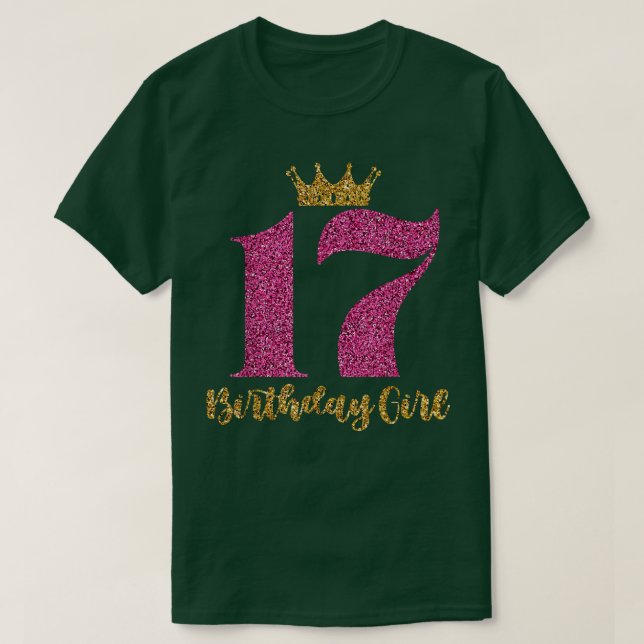 Camiseta Princesa de Cumpleaños Gir de 17 años (Diseño del anverso)