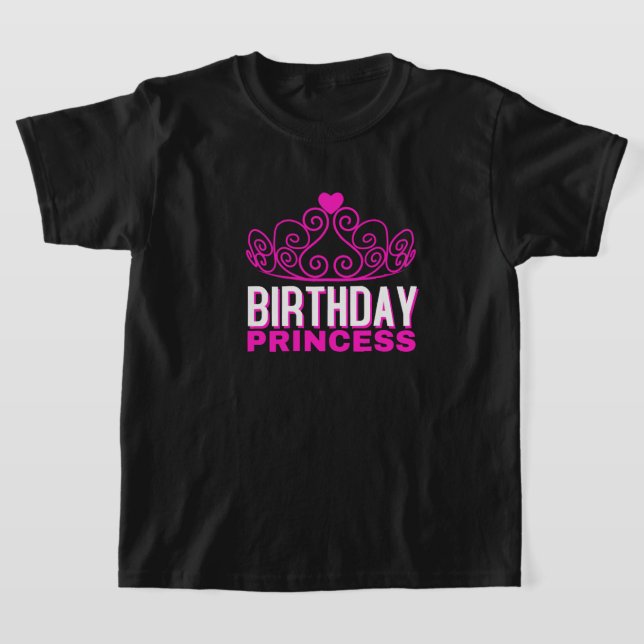 Camiseta Princesa de Cumpleaños Tiara T-Shirt (Distribución)