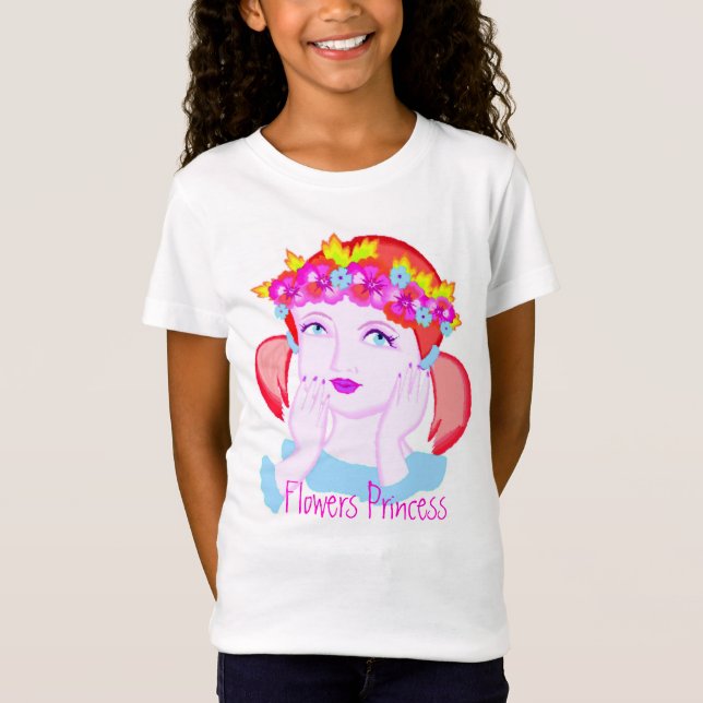 Camiseta Princesa de Flores (Anverso)