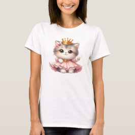 Camiseta Princesa de gatito suave