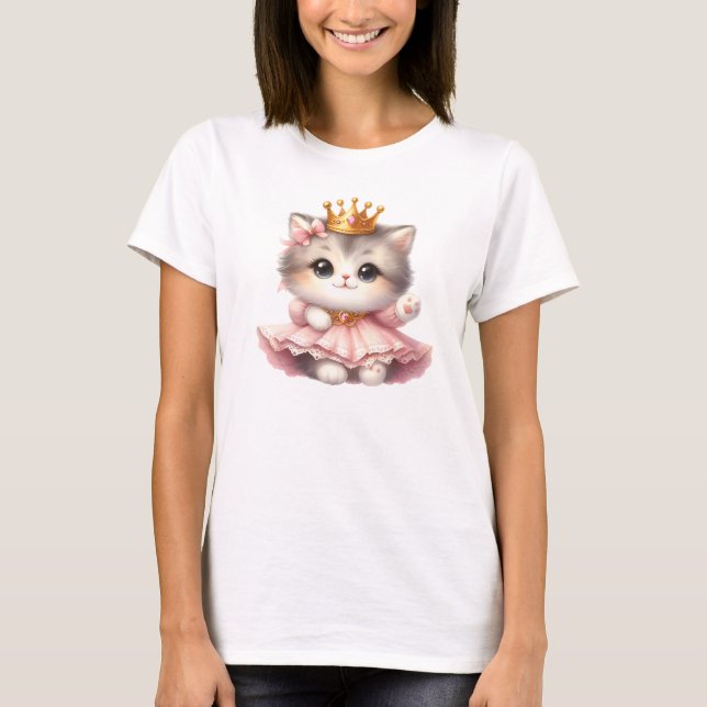 Camiseta Princesa de gatito suave (Anverso)