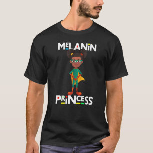 Camiseta Princesa de Historia Negra Melanin Poppin Brown Sk