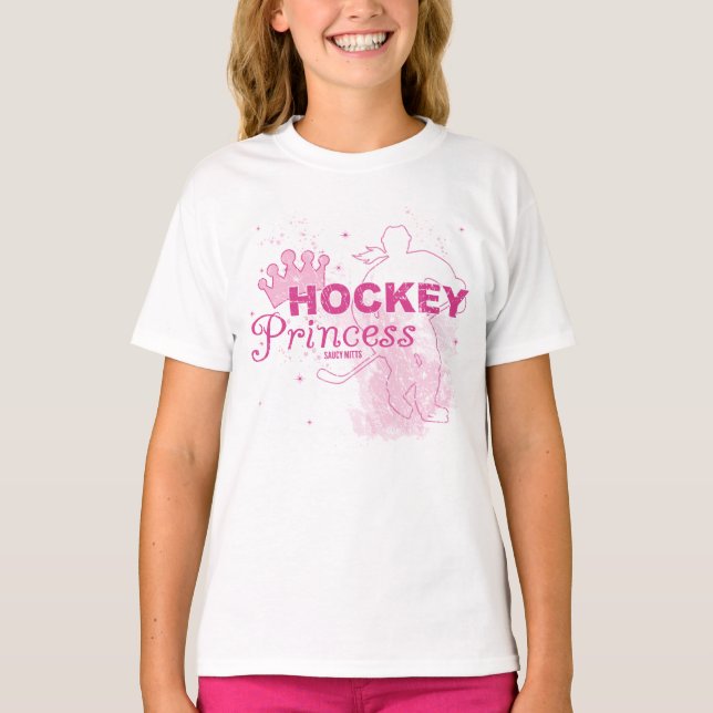 Camiseta Princesa de Hockey sobre chicas (Anverso)