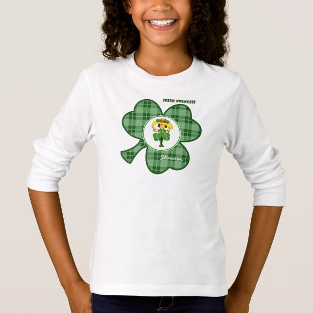 Camiseta Princesa de Irlanda | Nombre personalizado San Pat (Anverso)