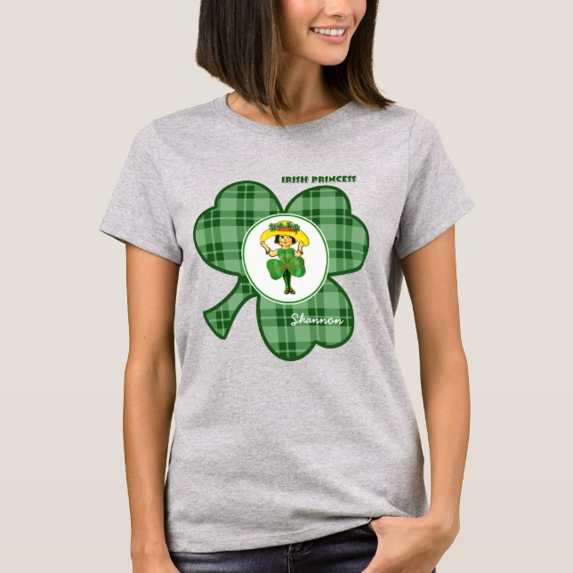 Camiseta Princesa de Irlanda | Nombre personalizado San Pat (Anverso)