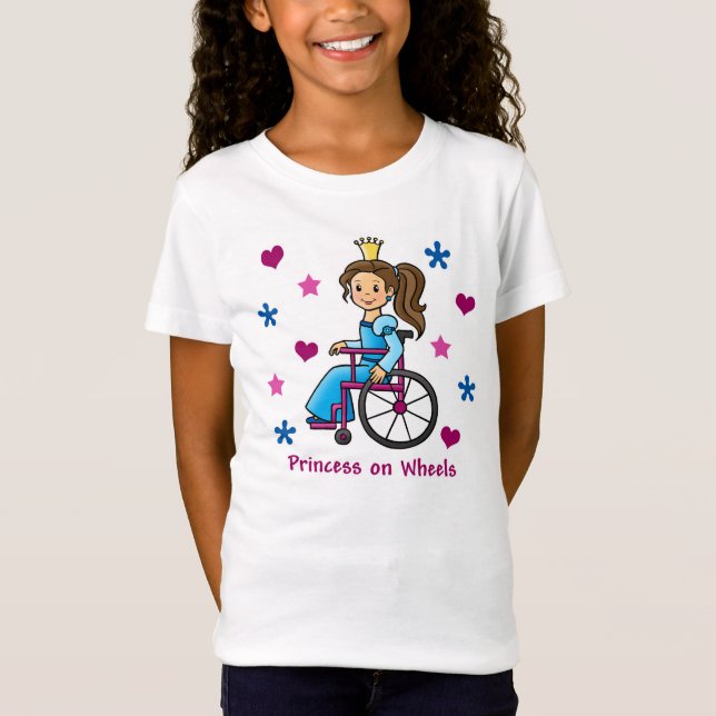 Camiseta Princesa de la silla de ruedas (Anverso)