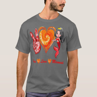 Camiseta Princesa de la sirena de amor por la paz