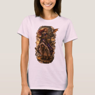 Camiseta Princesa de la Torre del Reloj y Dragón Mecánico S