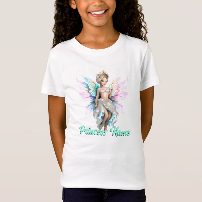 Camiseta Princesa de nieve de hadas fantasía personalizado  (Anverso)
