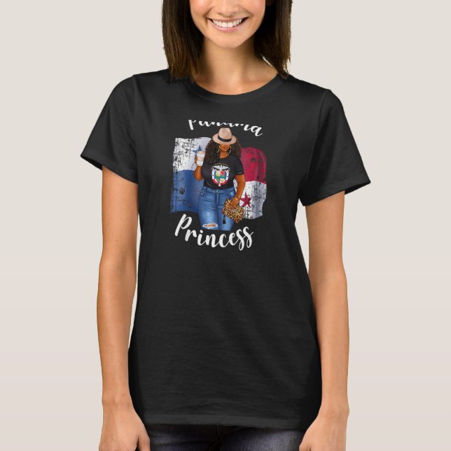 Camiseta Princesa de Panamá ama el café panameño (Anverso)