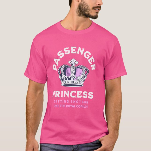 Camiseta Princesa de pasajeros sentando escopeta como la re (Anverso)