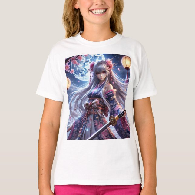 Camiseta Princesa de Samurai Encantada 🌙 - Guerrero de la  (Anverso)