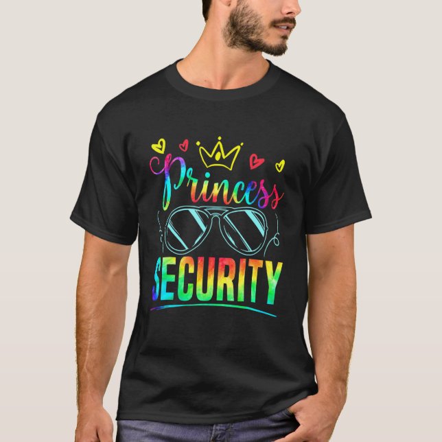 Camiseta Princesa de Seguridad Princesa Protección Padre Br (Anverso)