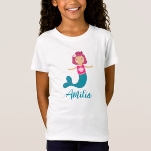Camiseta Princesa de sirena de la concha de la pastel