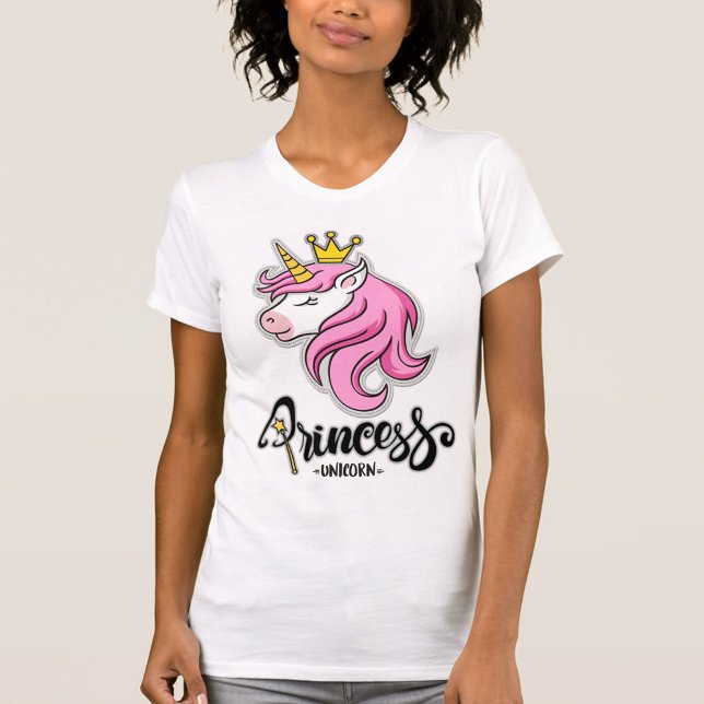 Camiseta Princesa de Unicorn (Cute White T-Shirts Designed for Anyone!)