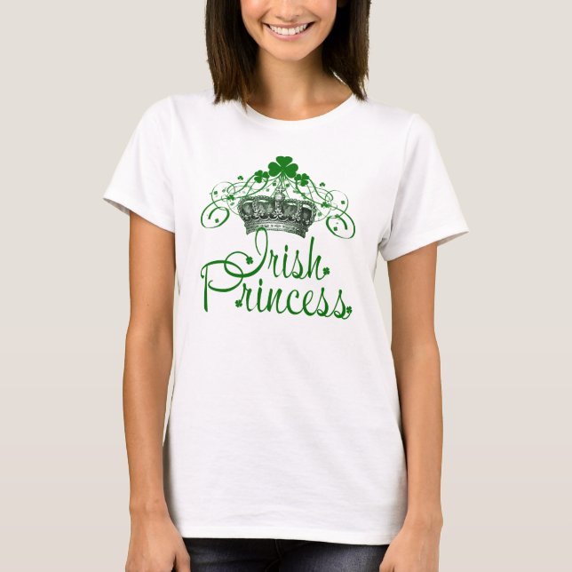 Camiseta Princesa del irlandés del día de San Patricio (Anverso)