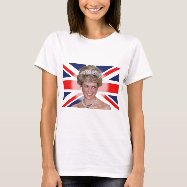 Camiseta Princesa Diana Union Jack (Anverso)