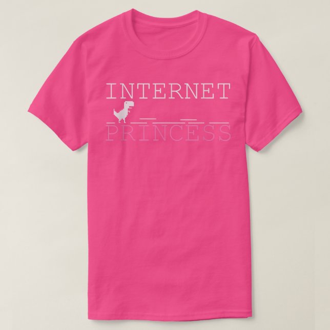 Camiseta Princesa en el juego Princesa Dino de Internet (Diseño del anverso)