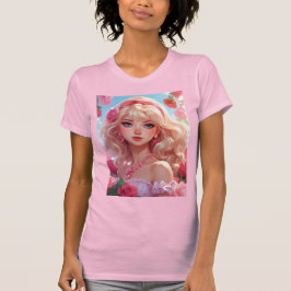 Camiseta princesa flor