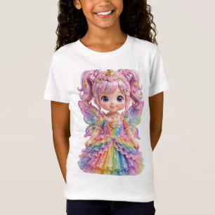 Camiseta Princesa Hada Unicornio Vestido Arcoíris Alas