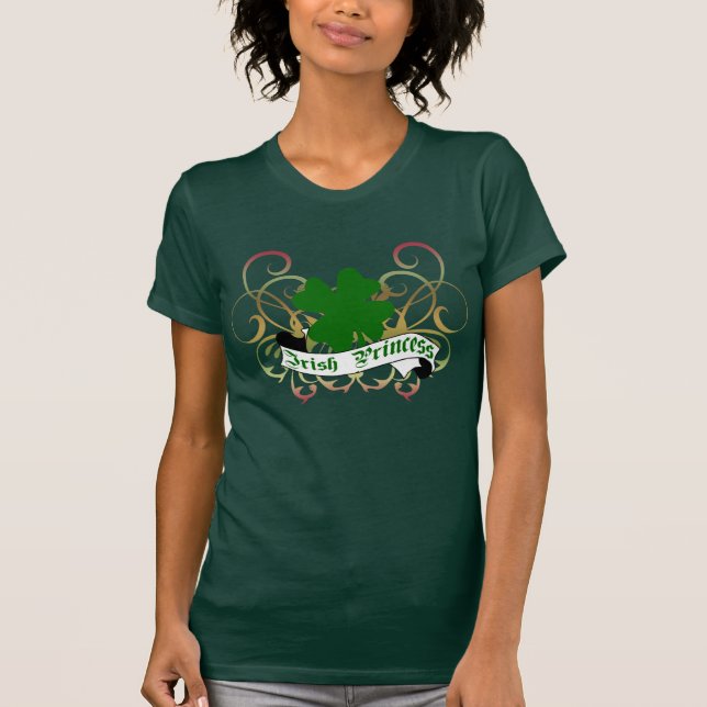 Camiseta Princesa irlandesa Shamrock (Anverso)