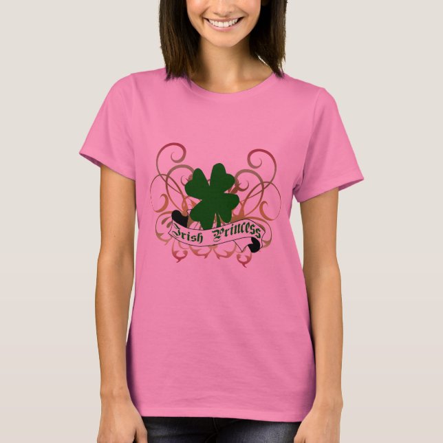 Camiseta Princesa irlandesa Shamrock (Anverso)