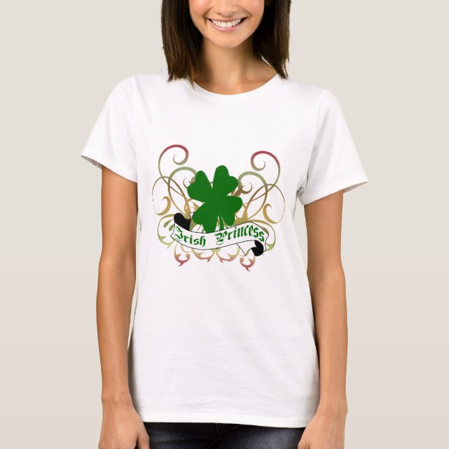 Camiseta Princesa irlandesa Shamrock (Anverso)