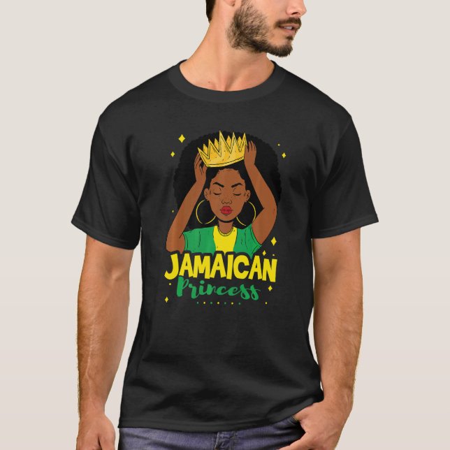 Camiseta Princesa Jamaiquina Con Corona (Anverso)