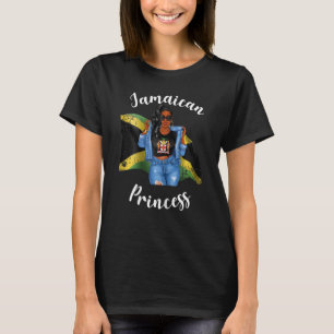 Camiseta Princesa jamaiquina negra mamá de Jamaica Fl