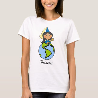 Camiseta Princesa linda del clip art del dibujo animado