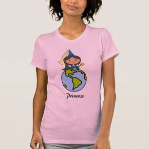 Camiseta Princesa linda del clip art del dibujo animado