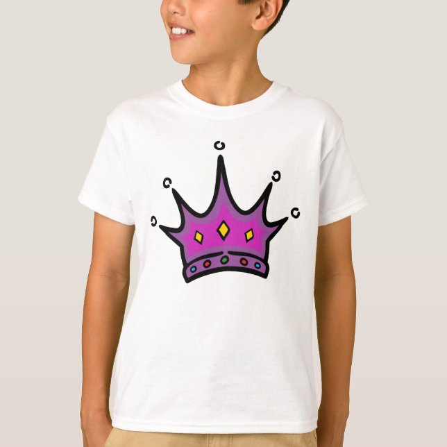 Camiseta Princesa linda Tiara T-Shirt (Anverso)