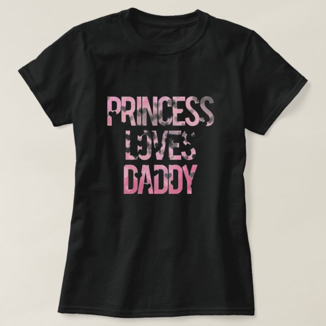 Camiseta Princesa Loves Daddy Shirt (Diseño del anverso)