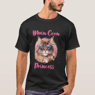 Camiseta PRINCESA MAINE COON Dueña de Maine Coon Maine Coon