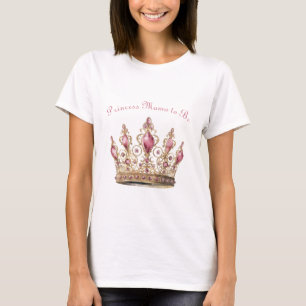 Camiseta Princesa mamá para ser divertida ducha bebé rosa