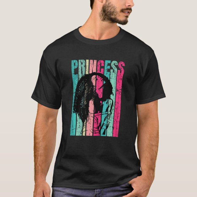 Camiseta Princesa Melanina Mujeres negras Empoderamiento ne (Anverso)