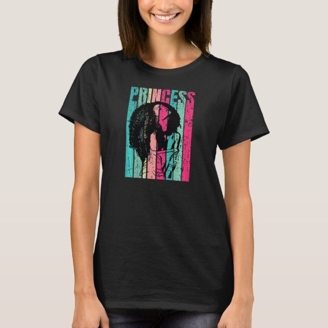 Camiseta Princesa Melanina Mujeres negras Empoderamiento ne (Anverso)