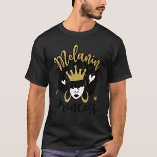 Camiseta Princesa Melanina Príncipe Afro-Americano de Puff