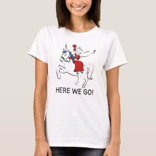 Camiseta Princesa monta una unicornio divertida