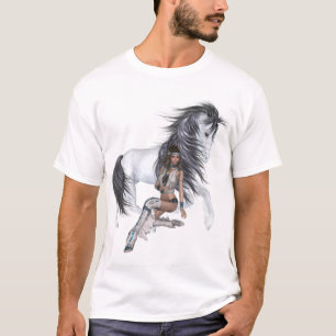 Camiseta Princesa nativa y camisas Stallion