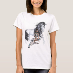 Camiseta Princesa nativa y camisas Stallion