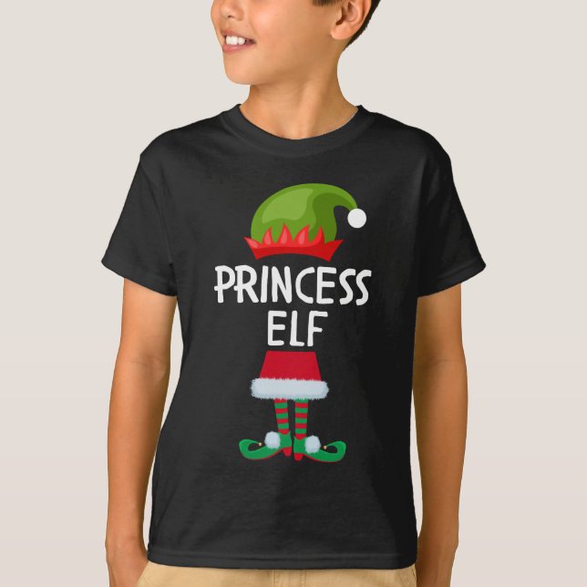Camiseta Princesa Navidades elfo lindos (Anverso)