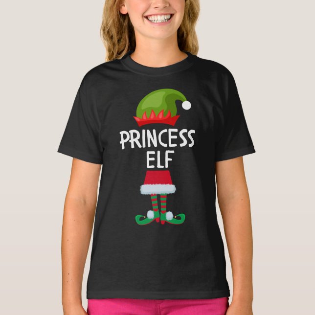 Camiseta Princesa Navidades elfo lindos (Anverso)